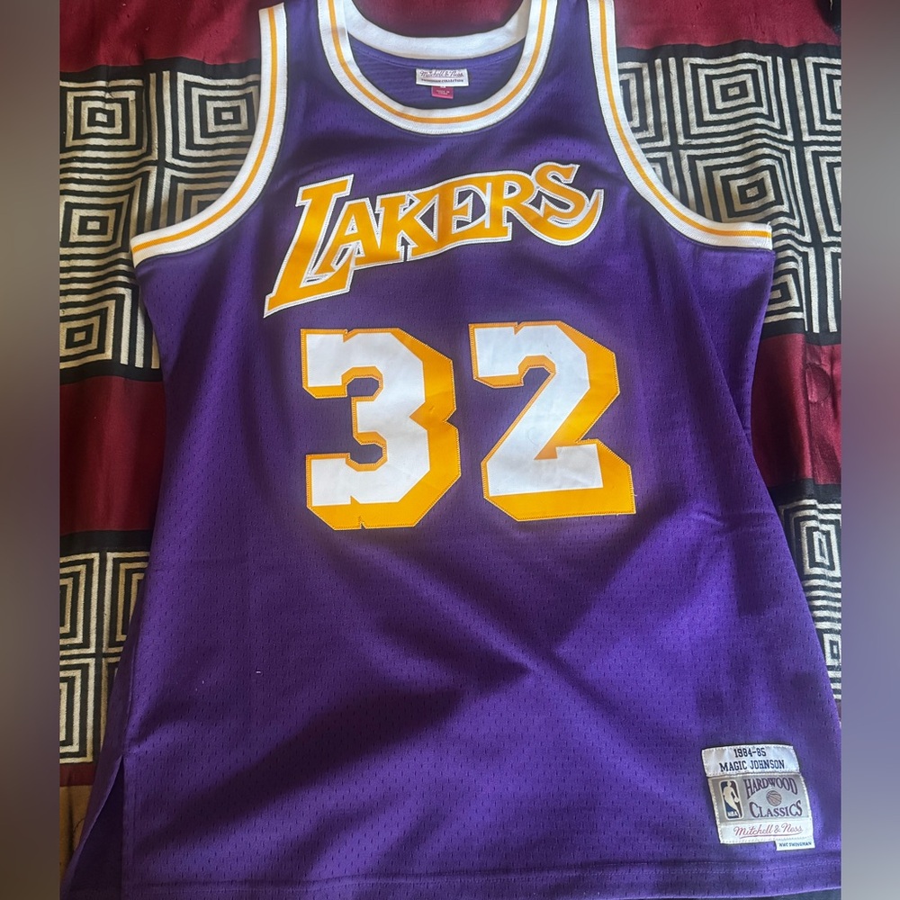 Mitchell & Ness Lakers Purple and Gold Jersey